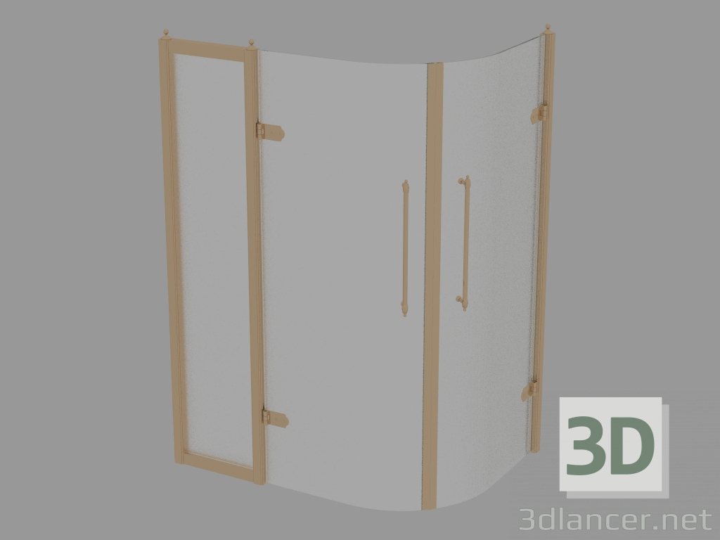 modello 3D box doccia angolare Savoy W - anteprima