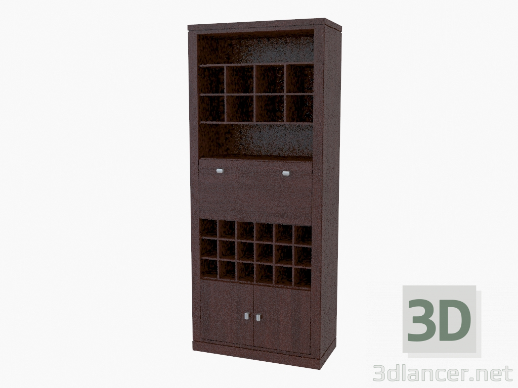3d model Wall with bar (676-32) - preview
