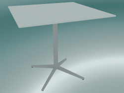 Table MISTER X (9511-01 (80x80cm), H 73cm, blanche, blanche)