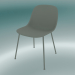 modèle 3D Chaise en fibre avec base en tube (gris) - preview