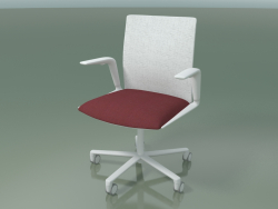 Chair 4805 (5 wheels, upholstery - mesh and fabric, V12)