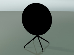 Стол круглый 5711, 5728 (H 74 - Ø79 cm, сложенный, Black, V39)