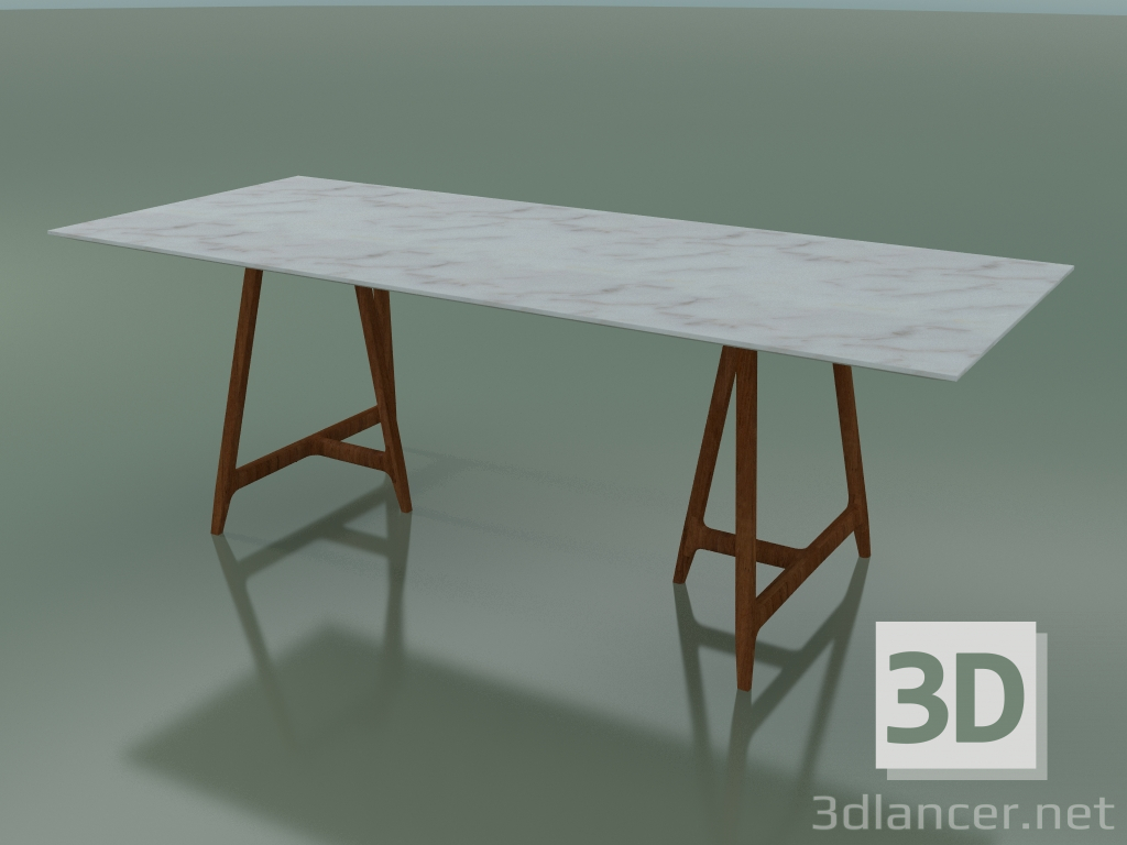 modèle 3D Table rectangulaire EASEL (plateau en marbre) - preview