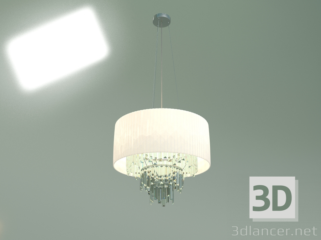 3d model Suspended chandelier Amantea 10106-6 (chrome-clear crystal) - preview