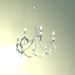 3d model Hanging chandelier 60064-8 (chrome) - preview