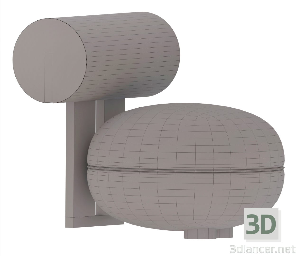 sillón NORR11 HIPPO 3D modelo Compro - render