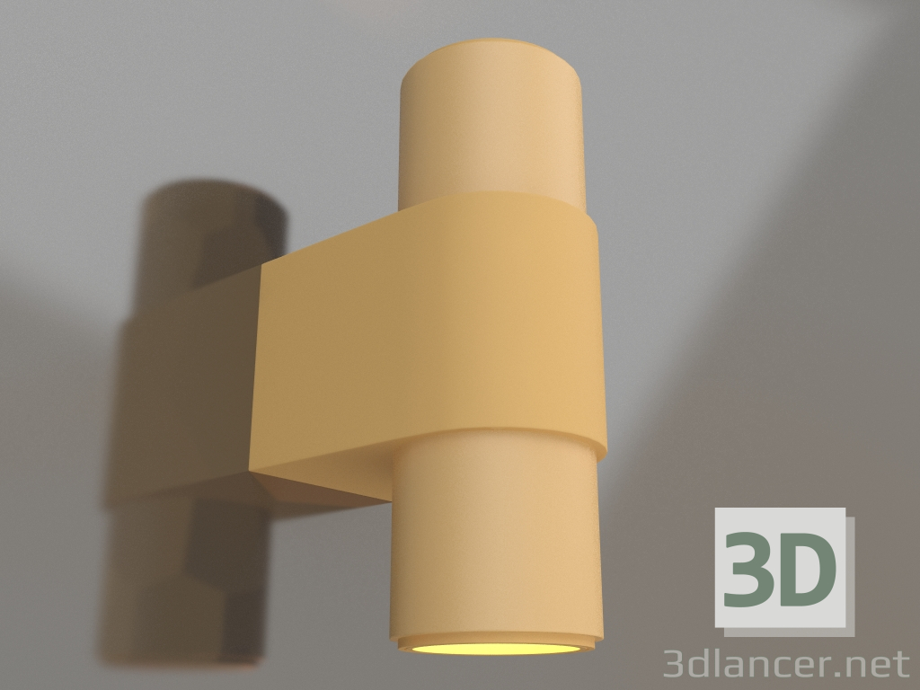 3D Modell Lampe SP-SPICY-WALL-MINI-TWIN-S104x39-2x3W Warm3000 (GD, 40 Grad, 230V) - Vorschau