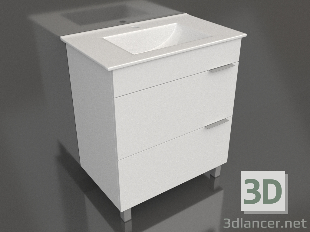 3d model Floor cabinet 75 cm (Br.01.07-2-W) - preview