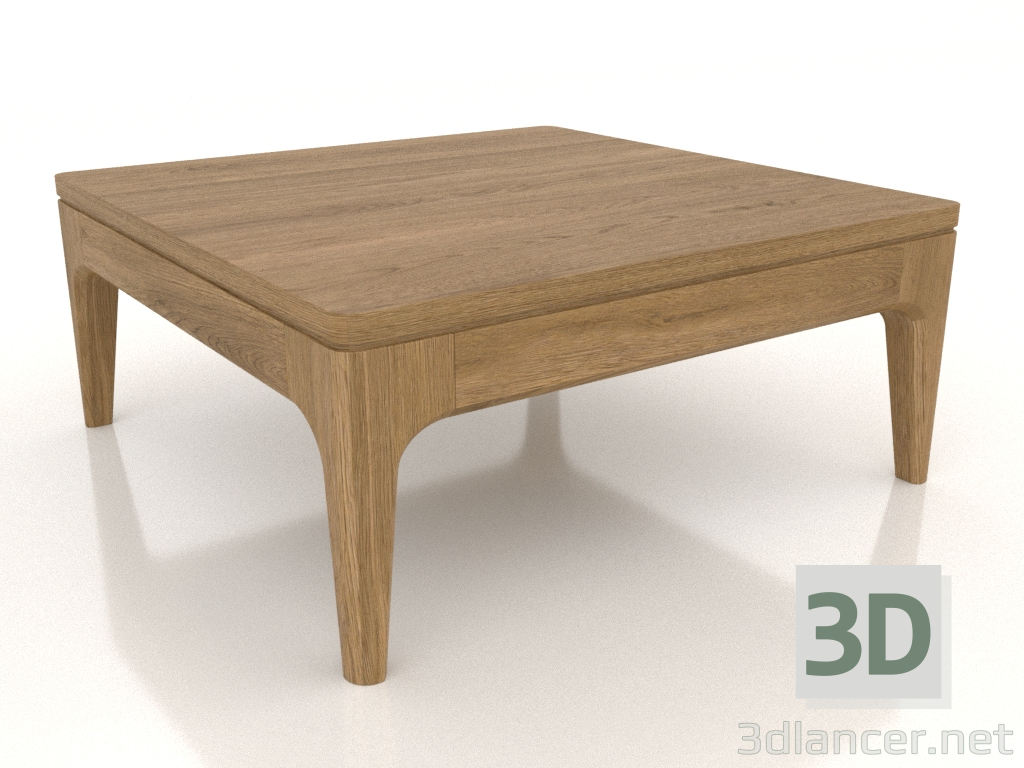 modello 3D Tavolino basso FARGO 600x600x250 mm (rovere naturale) - anteprima