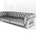 3d Cocoon Chesterfield Sofa 4 Seater Bleu Nature model buy - render