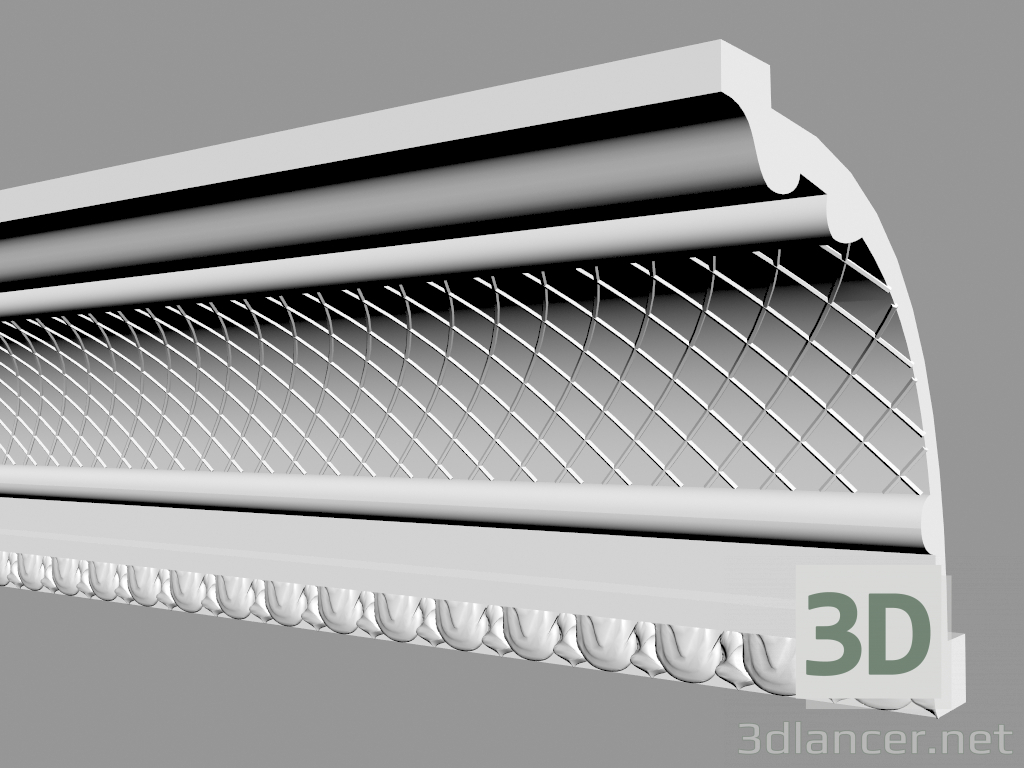 modèle 3D Corniche C1061 - preview