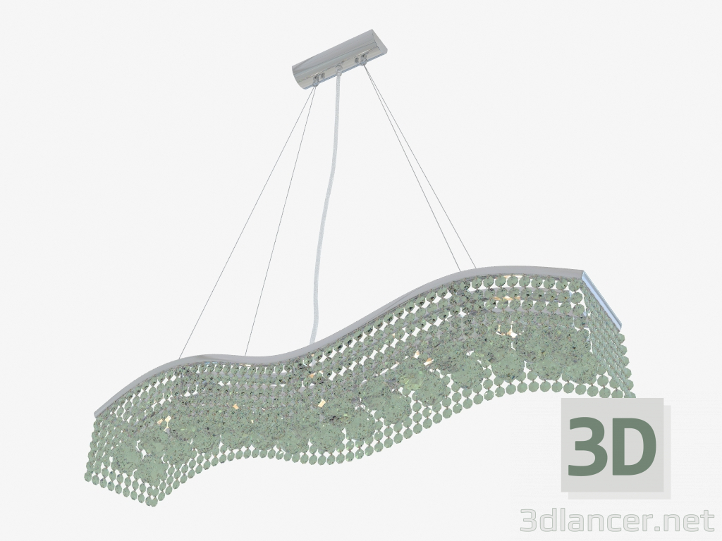 3D modeli Avize Yılan (D957-AB-N) - önizleme