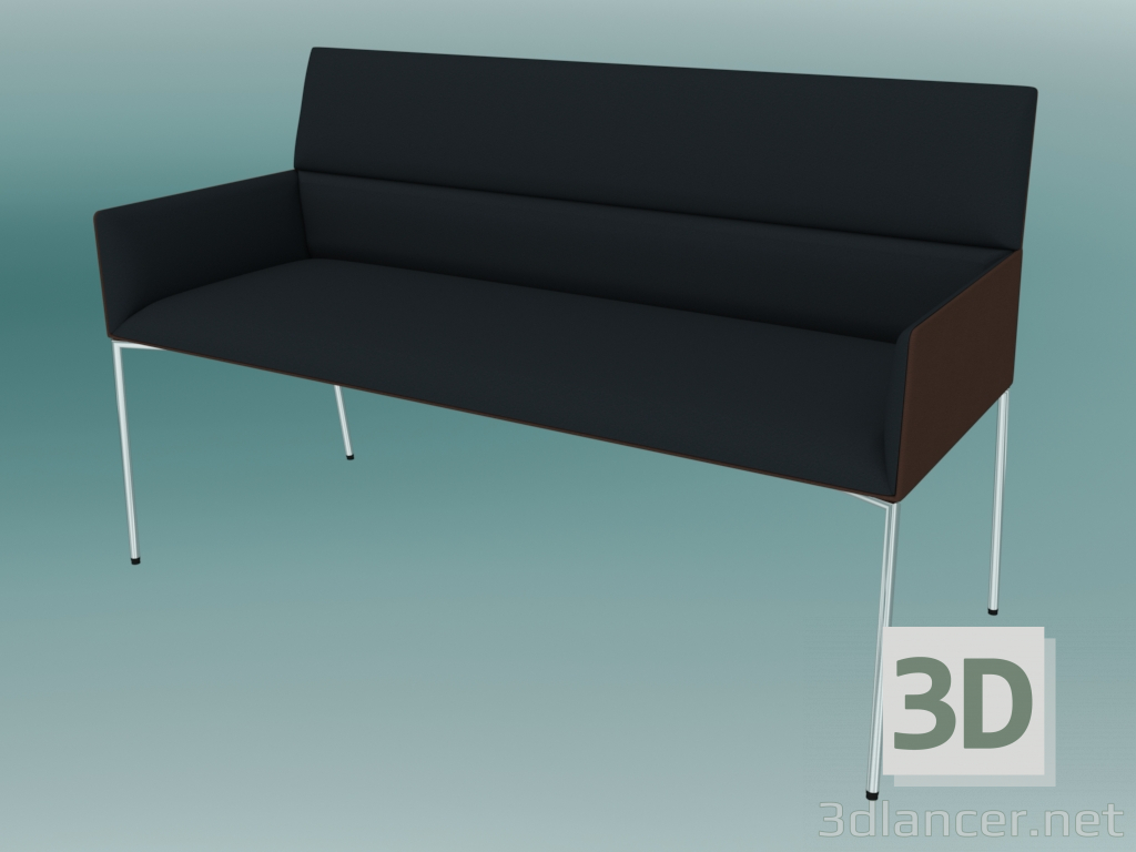 modello 3D Doppia panchina (B20H) - anteprima