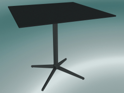 टेबल मिस्टर एक्स (9511-01 (80x80 सेमी), एच 73 सेमी, काला, काला)
