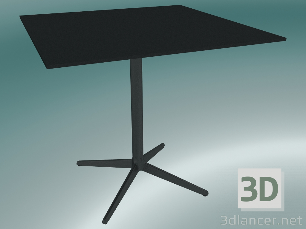 3D Modell Tisch MISTER X (9511-01 (80x80cm), H 73cm, schwarz, schwarz) - Vorschau