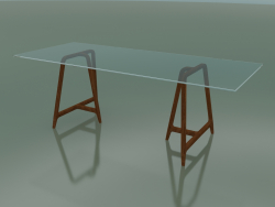 Rectangular table EASEL (glass top)