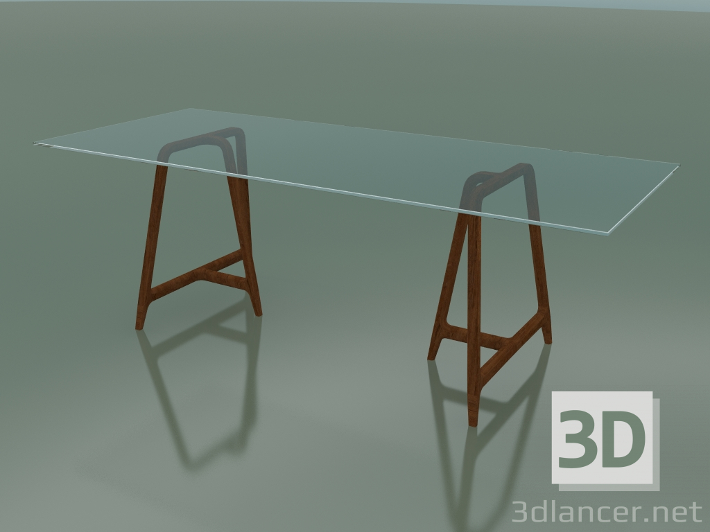 3d model Rectangular table EASEL (glass top) - preview