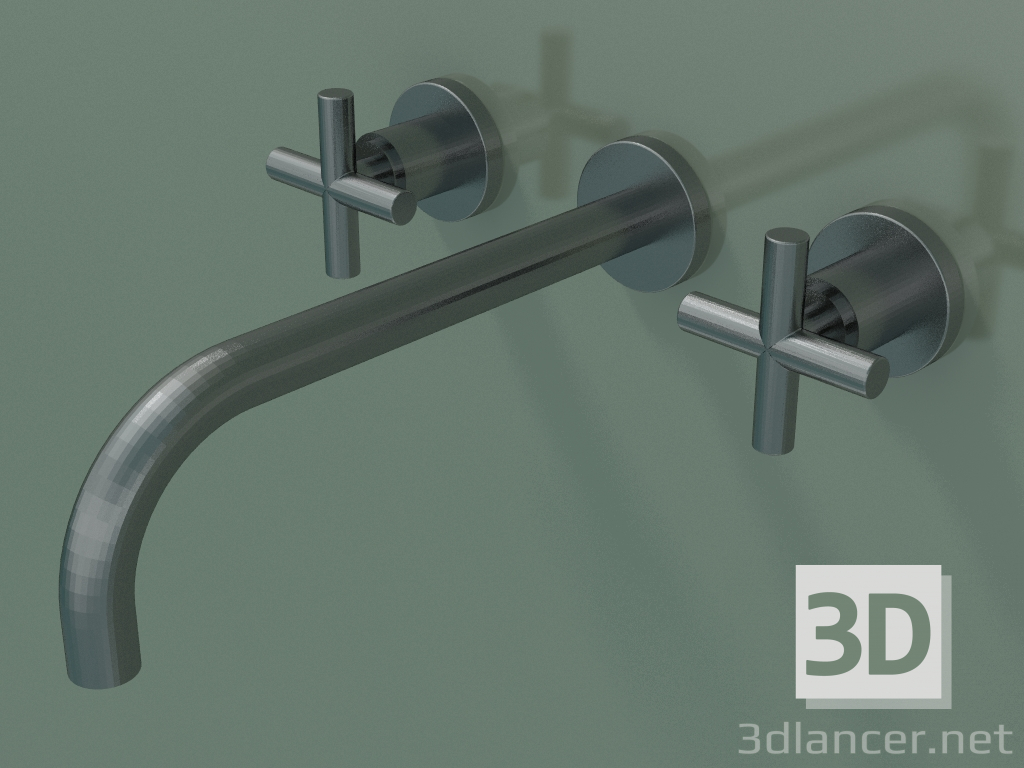 3D modeli Çöp setsiz duvara monte lavabo bataryası (36717 892-990010) - önizleme