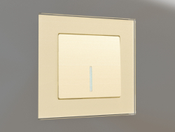 Single-key switch with backlight (champagne)