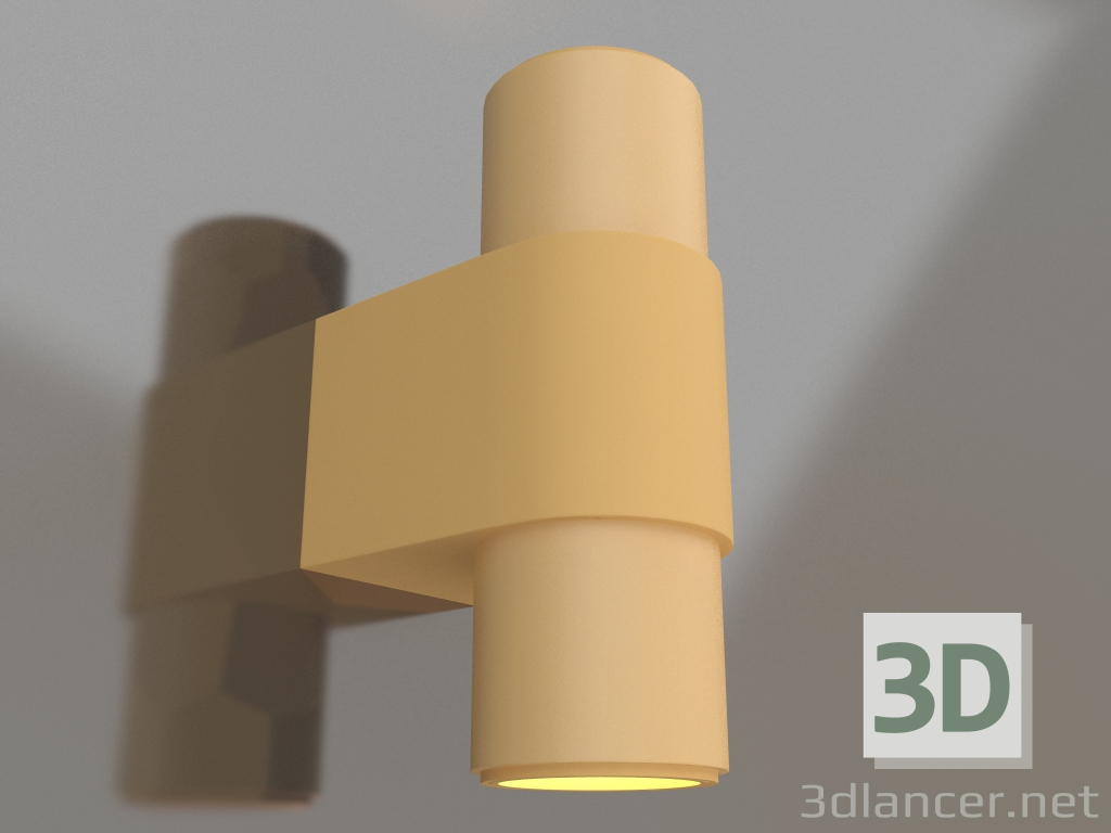 3 डी मॉडल लैंप SP-स्पाइसी-वॉल-मिनी-ट्विन-S104x39-2x3W Day4000 (GD, 40 डिग्री, 230V) - पूर्वावलोकन