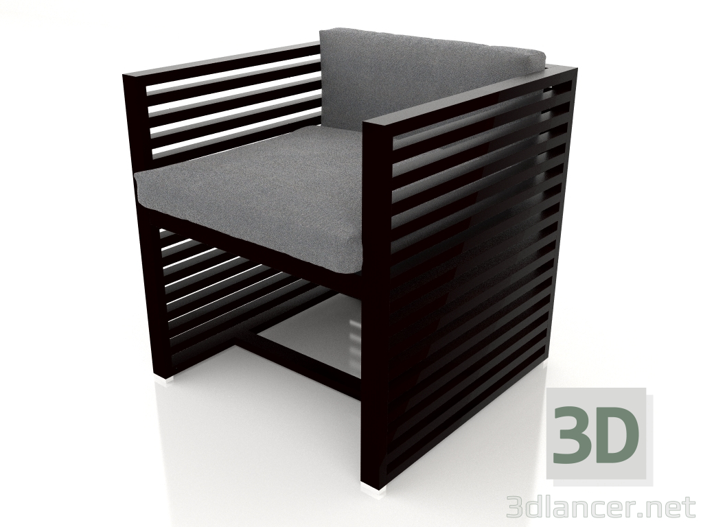 3D Modell Sessel (Schwarz) - Vorschau