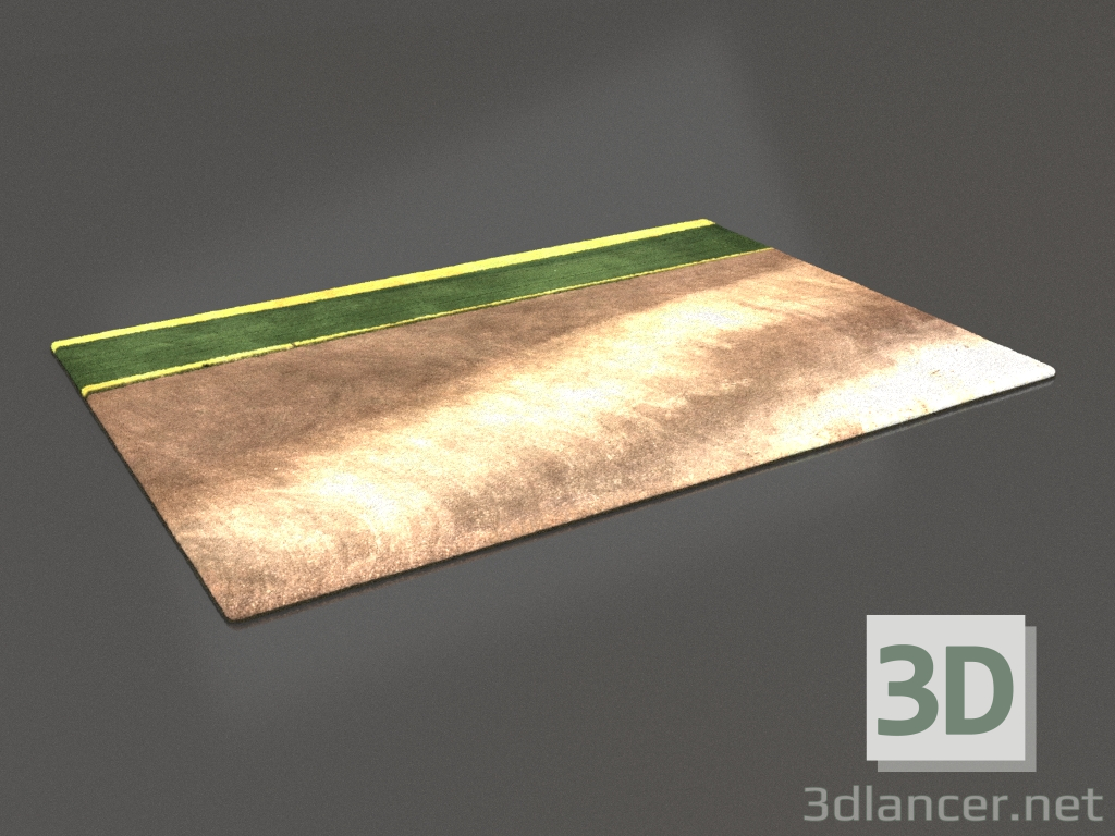 3d модель Ковер 1600х2300 мм – превью 3d модель Ковер 1600х2300 мм – превью