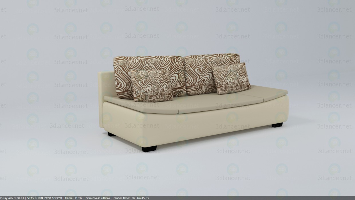 3D Modell Sofa - Vorschau