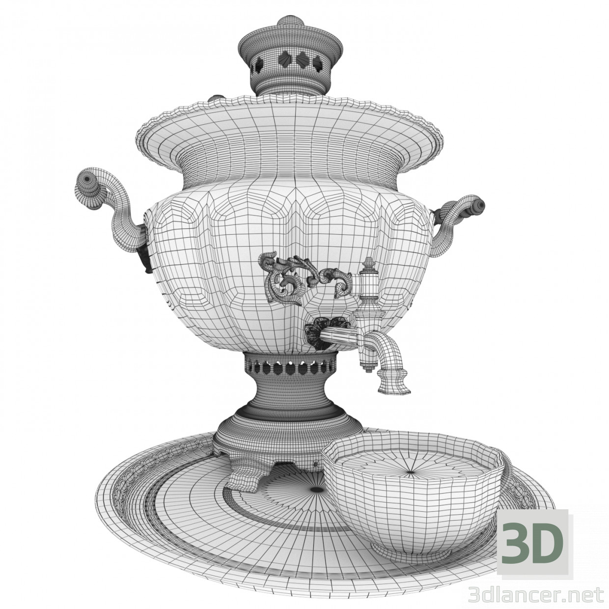 3d model Samovar - preview 3d model Samovar - preview