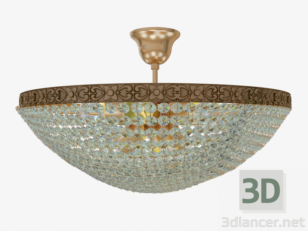 modèle 3D Lustre SFERA MODERNO (D783-PT50-3-G) - preview