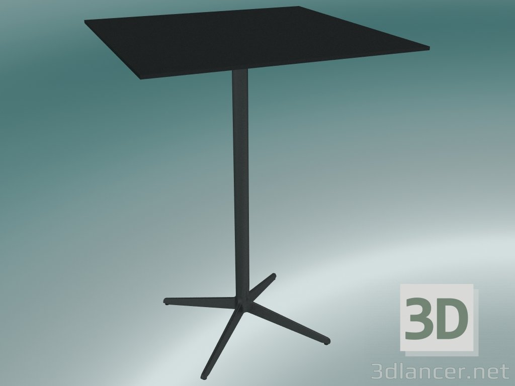 3 डी मॉडल टेबल मिस्टर एक्स (9511-71 (80x80 सेमी), एच 108 सेमी, काला, काला) - पूर्वावलोकन