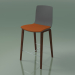 3 डी मॉडल बार कुर्सी 3995 (सीट पर एक तकिया के साथ 4 लकड़ी के पैर, पॉलीप्रोपाइलीन, अखरोट) - पूर्वावलोकन