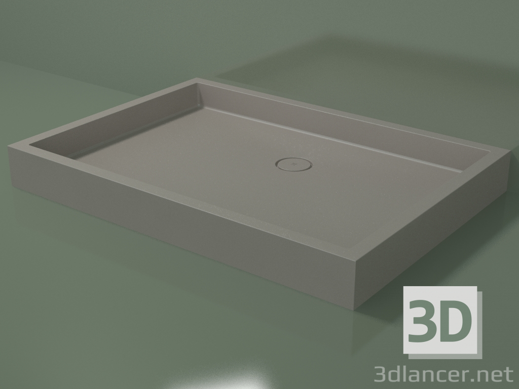 modèle 3D Receveur de douche Alto (30UA0142, Clay C37, 140x100 cm) - preview