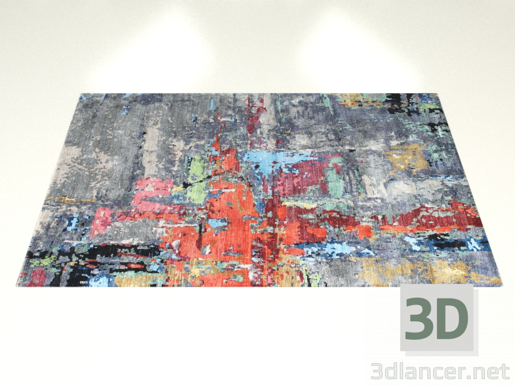 3D Modell Geknüpfter Teppich, Design Lumiare - Vorschau
