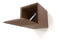 Hanging shelf ST 06 (open corrugated door) (250x315x250, wood brown light)
