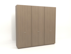 Wardrobe MW 04 wood (3000x600x2850, wood grey)