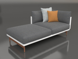 Módulo de sofá, seção 2 esquerda (branco)