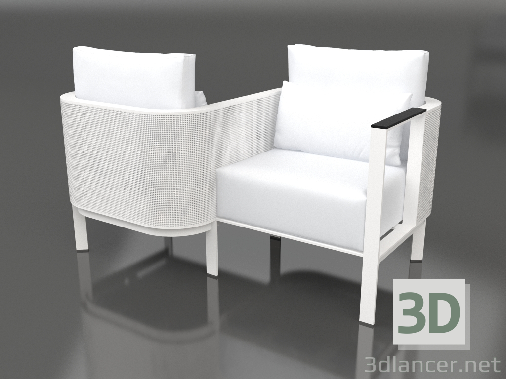 modello 3D Divano Tu&Yo (Bianco) - anteprima