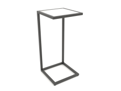 Table de chevet carrée (VERRE, 30X30X65)