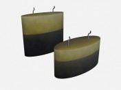 Scented candles in art deco candle Parfume media