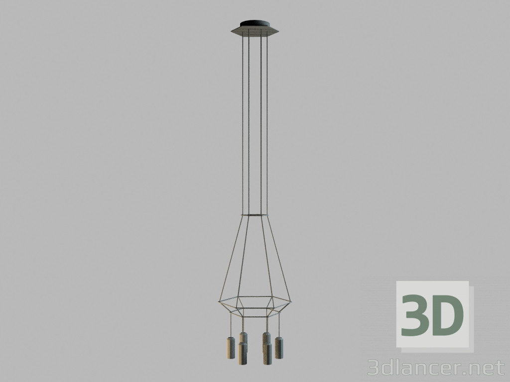 3d model Lámpara colgante 0308 - vista previa