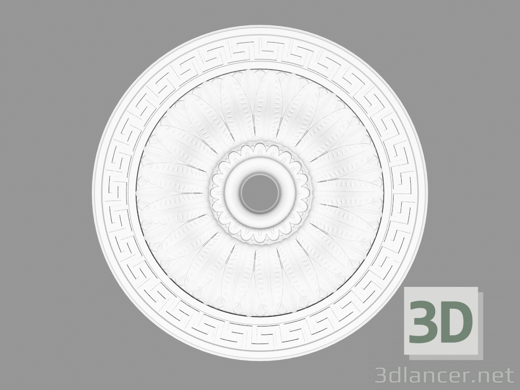 modello 3D Uscita a soffitto (P27) - anteprima