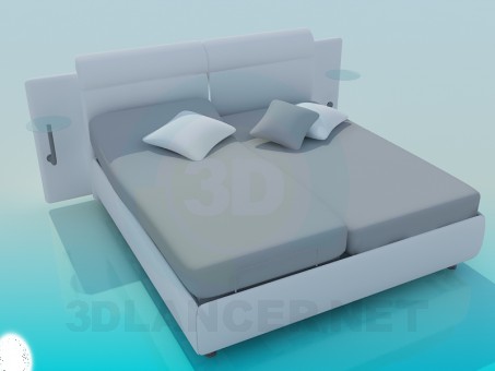 3d model Bed - preview 3d model Bed - preview