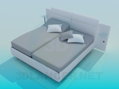3d model Bed - preview 3d model Bed - preview