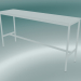 3d model Rectangular table Base High 50x190x95 (White) - preview