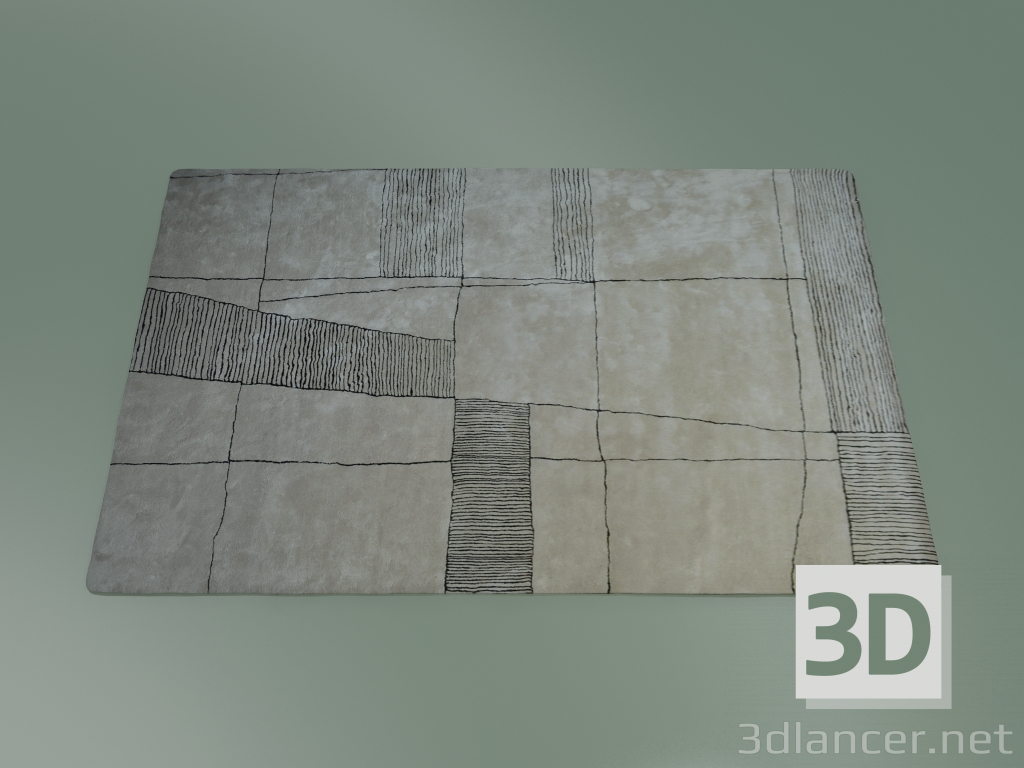 modello 3D Tappeto Klee (S161) - anteprima