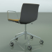 3d model Chair 2048 (5 castors, with armrests, chrome, with front trim, PO00412) - preview