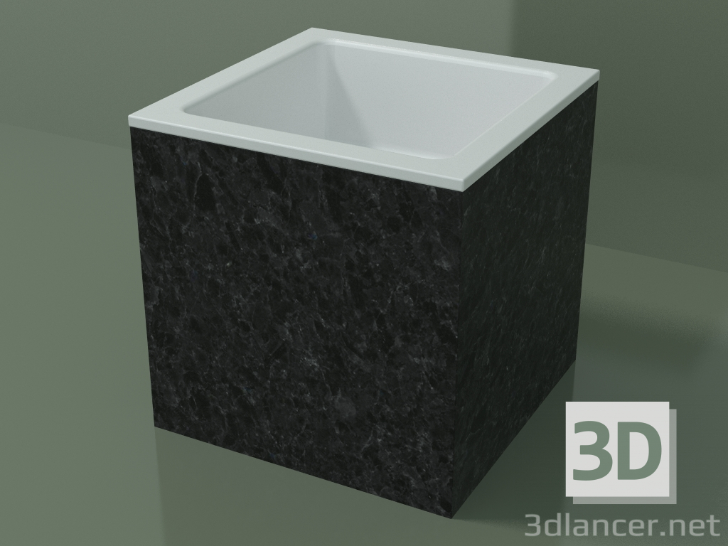 3D modeli Tezgah üstü lavabo (01R112101, Nero Assoluto M03, L 36, P 36, H 36 cm) - önizleme
