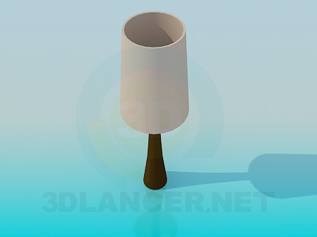 3d model Narrow table stand lamp - preview
