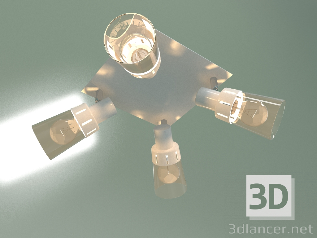 3d model Ceiling lamp 20081-4 (white) - preview