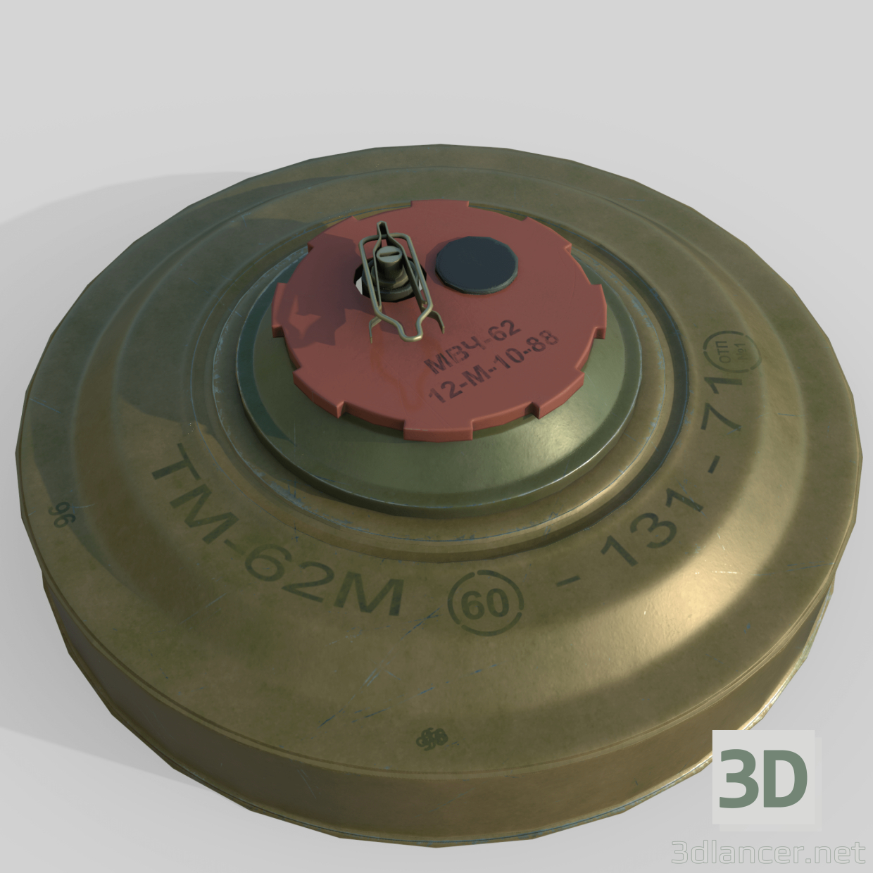 3d Mine TM-62M model buy - render